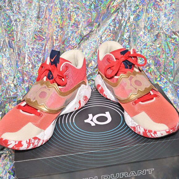 Nike KD Trey 5 X: University Red Metallic Gold main image 5